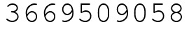 Число 3669509058.