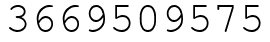 Число 3669509575.