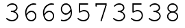 Число 3669573538.