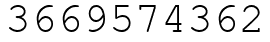 Число 3669574362.