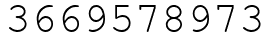 Число 3669578973.