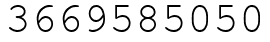 Число 3669585050.
