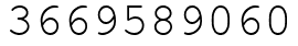 Число 3669589060.