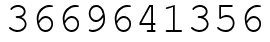 Число 3669641356.