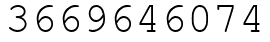 Число 3669646074.