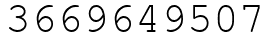 Число 3669649507.