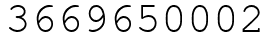 Число 3669650002.