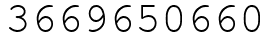 Число 3669650660.