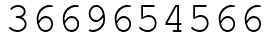 Число 3669654566.