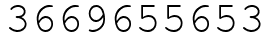 Число 3669655653.