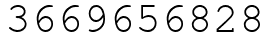 Число 3669656828.