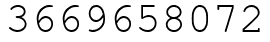 Число 3669658072.