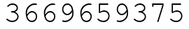 Число 3669659375.