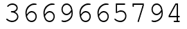 Число 3669665794.