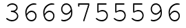 Число 3669755596.