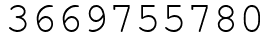 Число 3669755780.
