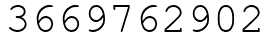 Число 3669762902.
