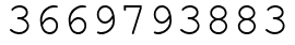 Число 3669793883.