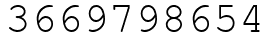 Число 3669798654.