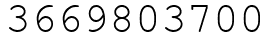 Число 3669803700.