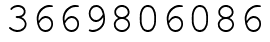 Число 3669806086.
