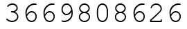 Число 3669808626.