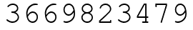 Число 3669823479.