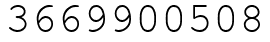 Число 3669900508.
