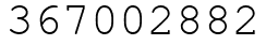Число 367002882.