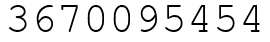 Число 3670095454.