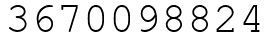 Число 3670098824.
