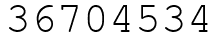Число 36704534.