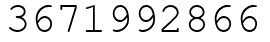 Число 3671992866.