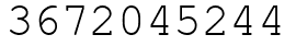 Число 3672045244.