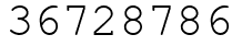 Число 36728786.