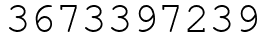 Число 3673397239.