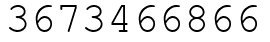 Число 3673466866.