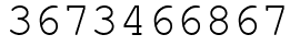 Число 3673466867.