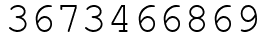 Число 3673466869.