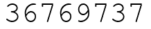 Число 36769737.