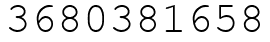 Число 3680381658.