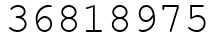 Число 36818975.