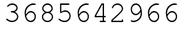 Число 3685642966.