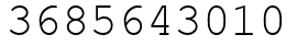 Число 3685643010.