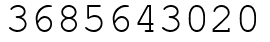 Число 3685643020.