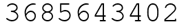 Число 3685643402.