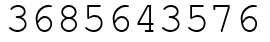 Число 3685643576.