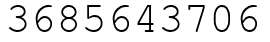 Число 3685643706.