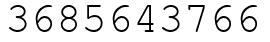 Число 3685643766.