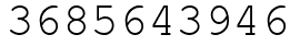 Число 3685643946.
